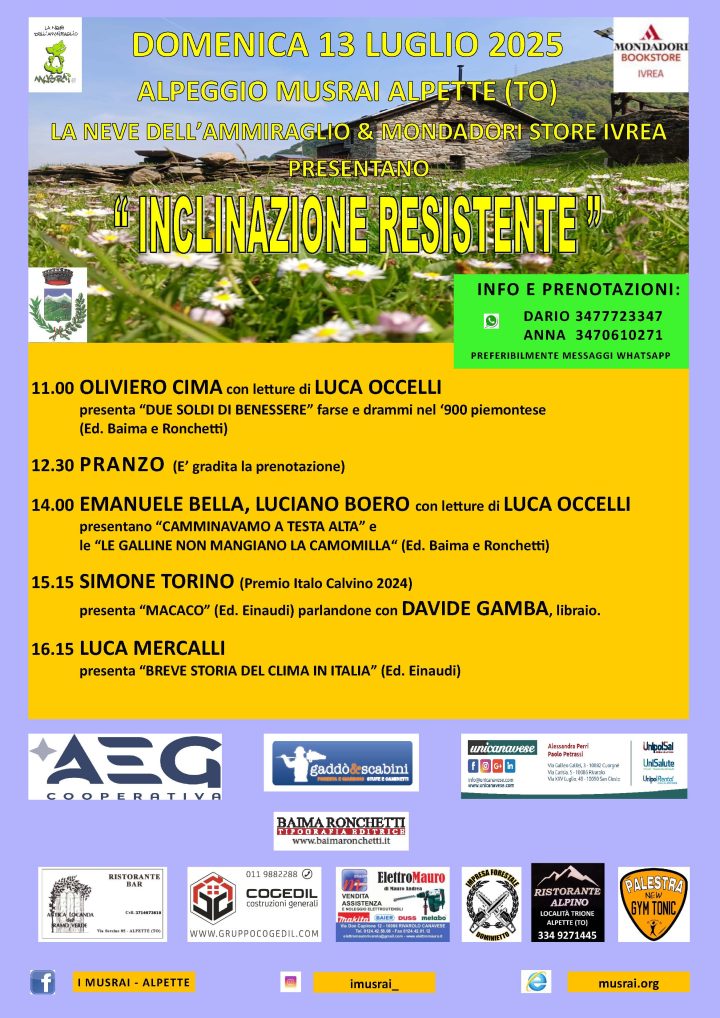 INCLINAZIONE RESISTENTE 13/07/25